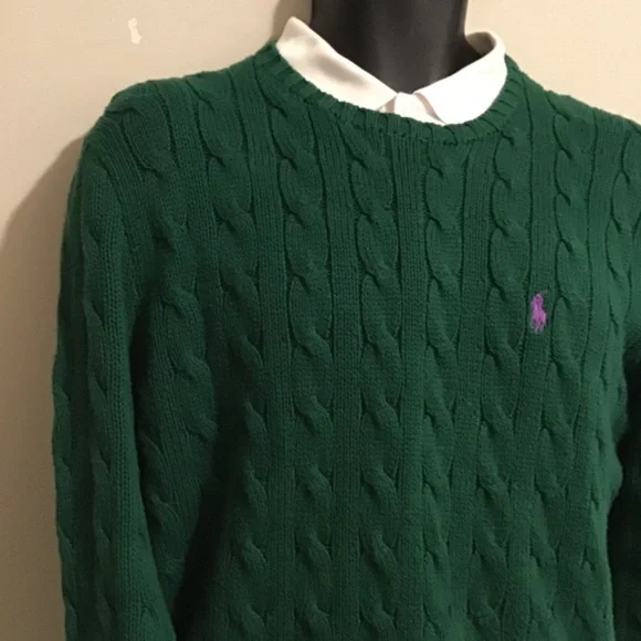 🔥NEW CONDITION, polo Ralph Lauren, cable knit, see pictures, gorgeous, Large - Picture 4 of 5